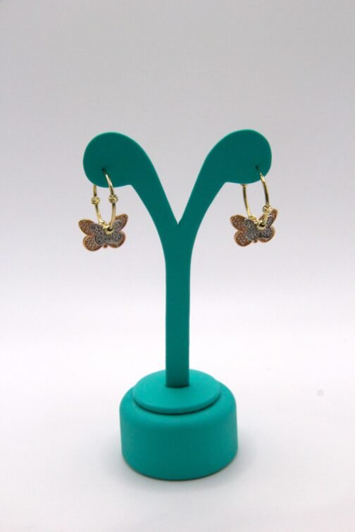 Pendientes Mariposas 14k - Imagen 3