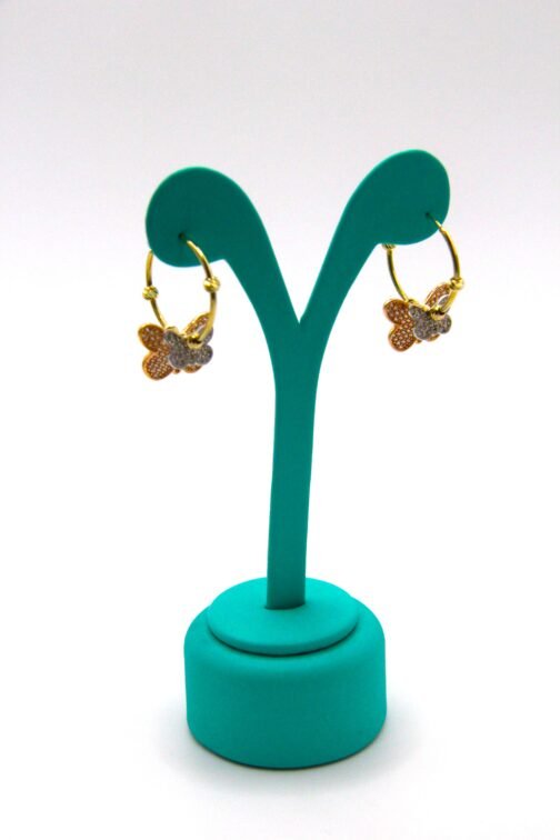 Pendientes Mariposas 14k - Imagen 4