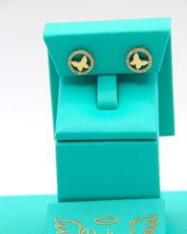 Pendientes Con Mariposas 14k-1.4g