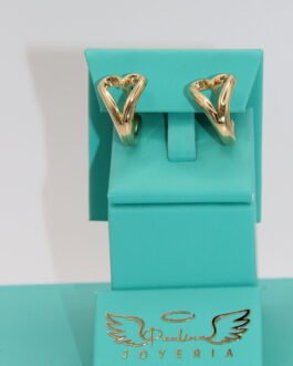 Pendientes Estilo Corazon 14k