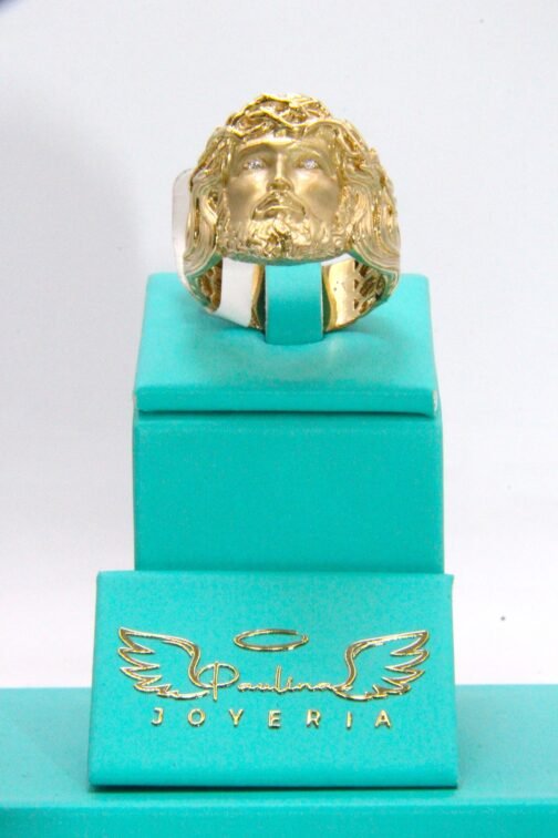 Anillo de Hombre Jesus 10k-7.3g