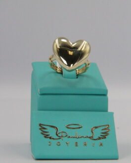 Anillo de Mujer con Corazón 10k-3.3g