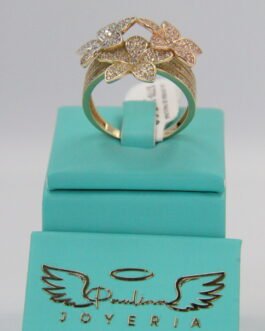 Anillo de Mujer Estilo Flor 14k-6.9g