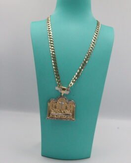 Cadena Martillada Dije Gran Cena 10k