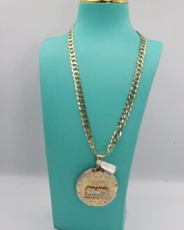 Cadena Martillada Dije Santa Cena 3D 10k